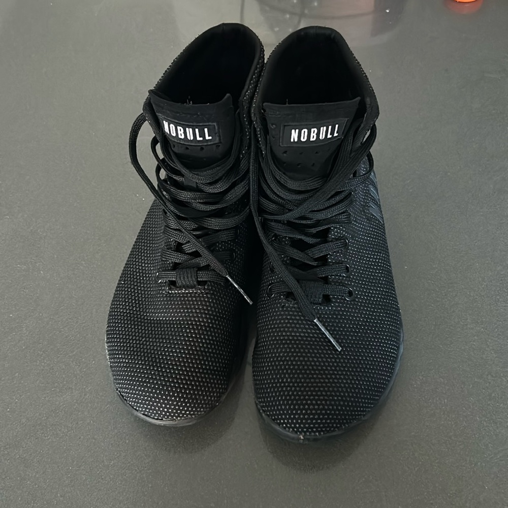 NoBull women’s high top trainer in solid Black (8)